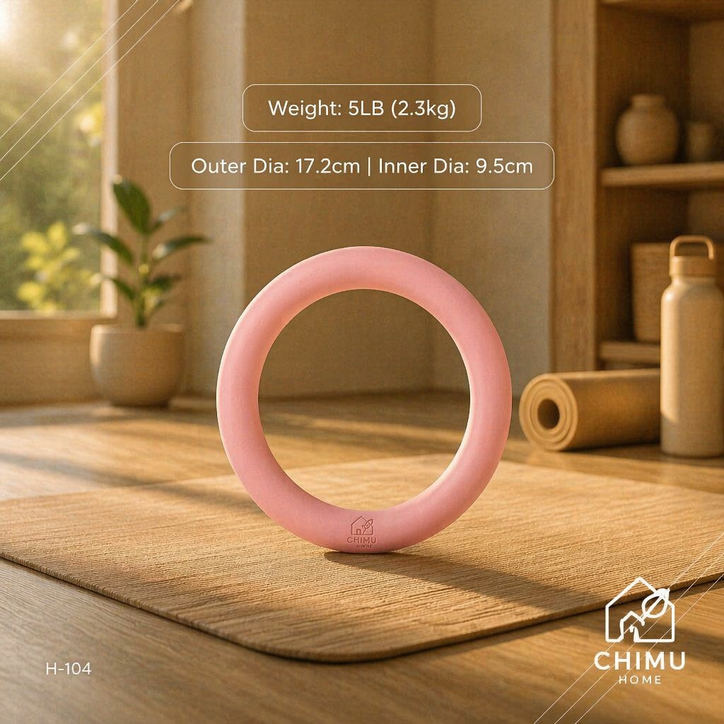 Home Gym Yoga - 【CHIMU HOME】ヨガウェイトリング シリコン製 5ポンド 10ポンド 滑り止めグリップ
