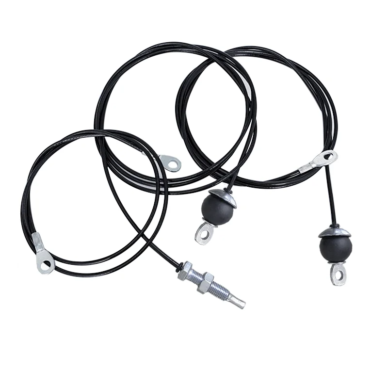 Lat Pulldown Cable - 1M/2M/3M/4M/5M/6M/7M/8M ジム用ワイヤーロープ 高耐久スチールワイヤーロープ 家庭用ケーブルマシン用 厚さ5mmロープ フィットネスプーリーアクセサリー