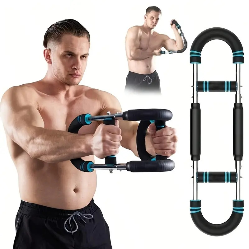 Home Gym Routine - 調整可能なU字型アームエクササイザー、3穴アームストレングストレーナー、30/40/50KGホームジムトレーニング器具