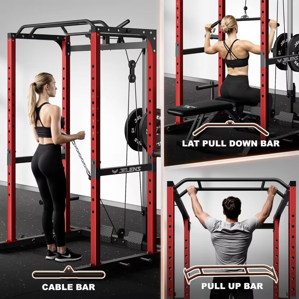 S21パワーケージ多機能ラック調整可能ケーブルクロスオーバー - Home Gym Equipment Set のレビューと価格