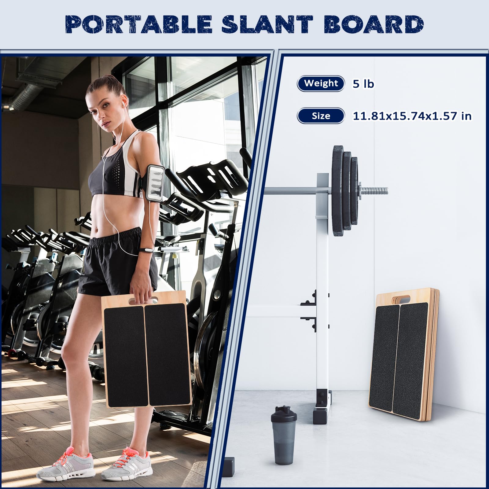 2-in-1 木製バランスボード＆ふくらはぎストレッチャー傾 - Home Gym Routine のレビューと価格