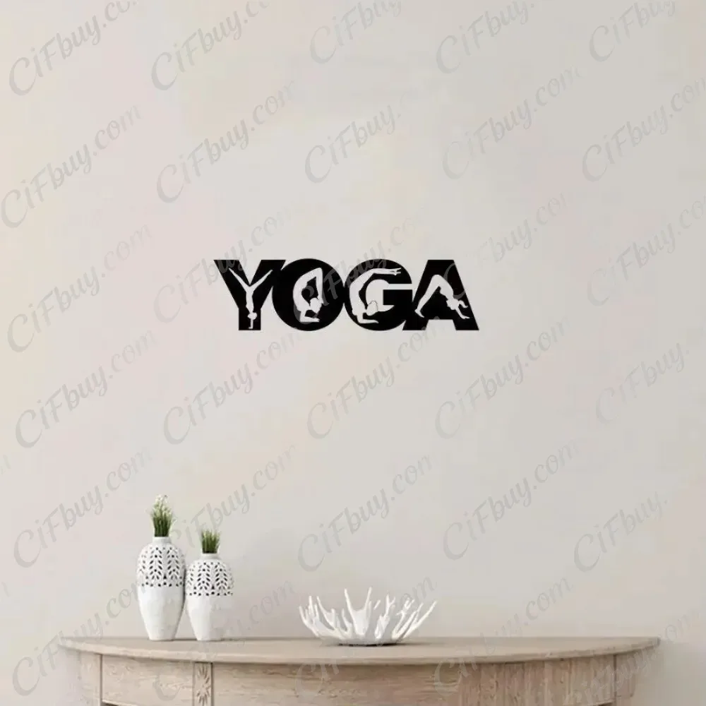 CIFBUY ヨガポーズ メタルウォールアート 鉄製 吊り下 - Home Gym Yoga のレビューと価格