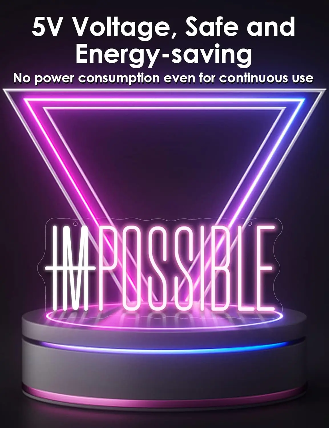 I'm Possible ネオンサイン パーティー用調光可能 - Home Gym Neon Sign のレビューと価格