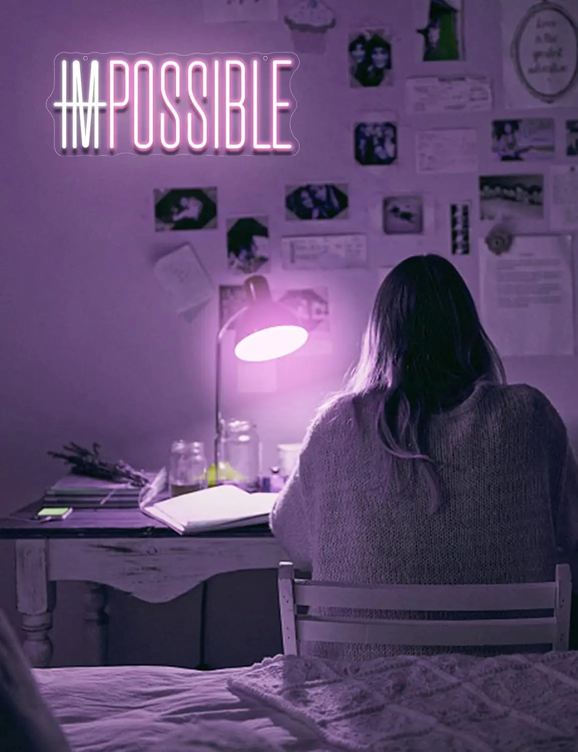 I'm Possible ネオンサイン パーティー用調光可能 - Home Gym Neon Sign のレビューと価格