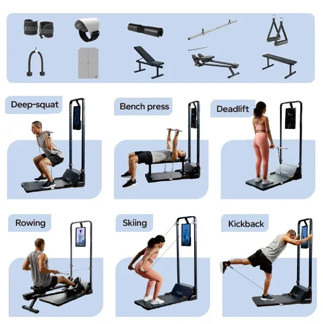 統合型オールインワンデジタルワークアウトインテリジェントトレ - All In One Gym Home Equipment のレビューと価格
