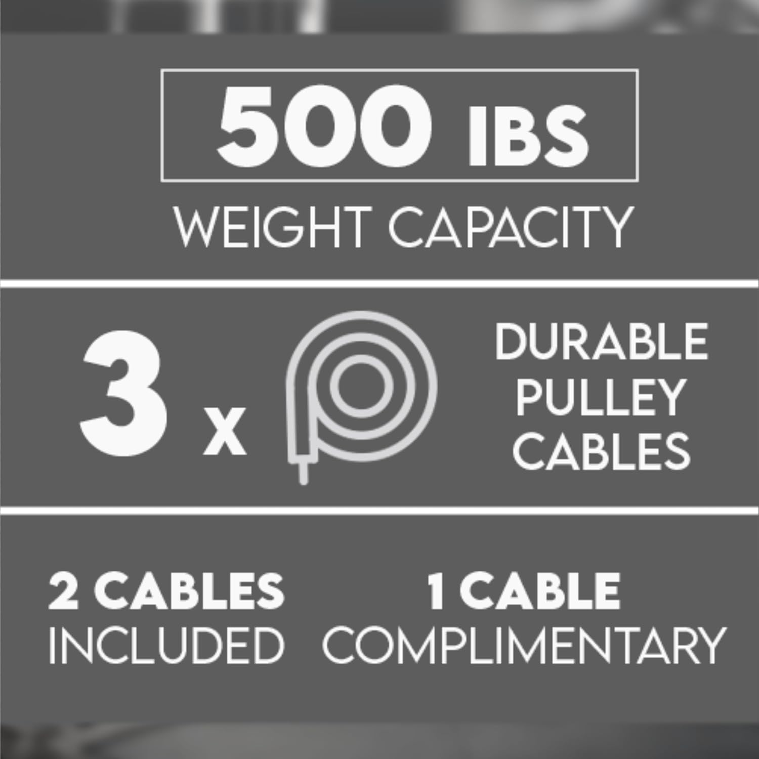 フィットネスジム、頑丈な金属製、シルバー、追加プーリーケーブ - Lat Pulldown Cable のレビューと価格